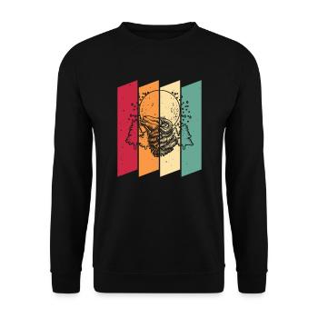 Mouton Lune Hurlement - Sweat-shirt Unisexe - noir - Devant - Alina (178cm) & Michal (187cm)