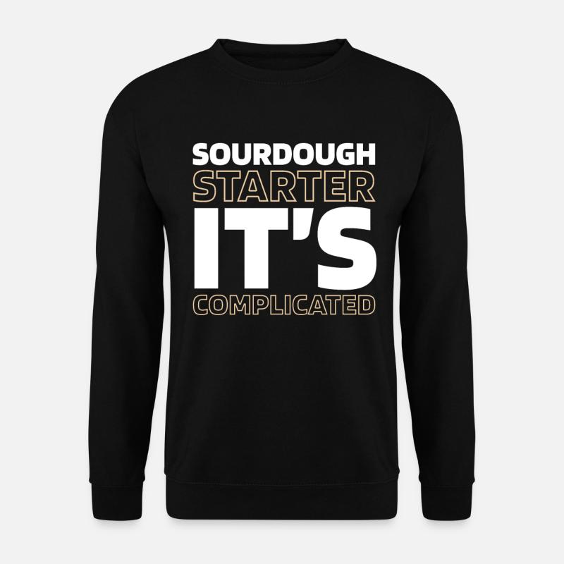 Sauerteig Brot - Unisex Pullover - Schwarz
