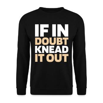 Sauerteig Brot - Unisex Pullover - Schwarz - Vorne - Alina (178cm) & Michal (187cm)