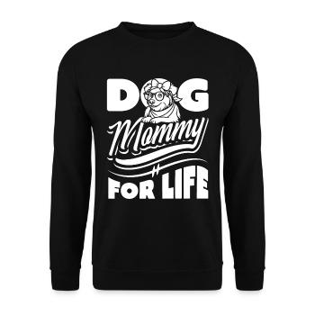 Berger Australien Chien Maman Fourrure Vie - Sweat-shirt Unisexe - noir - Devant - Alina (178cm) & Michal (187cm)