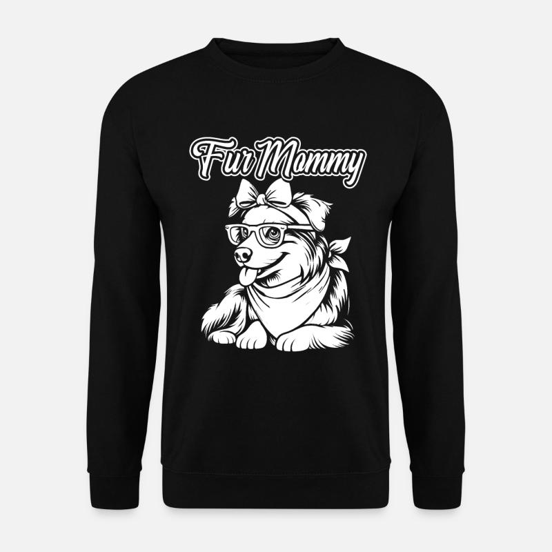 Australian Shepherd Hundemama Fur Mommy - Unisex Pullover - Schwarz