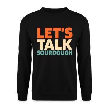 Sauerteig Brot - Unisex Pullover - Schwarz - Vorne - Alina (178cm) & Michal (187cm)