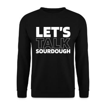 Sauerteig Brot - Unisex Pullover - Schwarz - Vorne - Alina (178cm) & Michal (187cm)