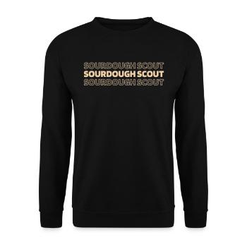 Pain au levain - Sweat-shirt Unisexe - noir - Devant - Alina (178cm) & Michal (187cm)