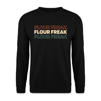 Sauerteig Brot - Unisex Pullover - Schwarz - Vorne - Alina (178cm) & Michal (187cm)