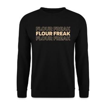 Sauerteig Brot - Unisex Pullover - Schwarz - Vorne - Alina (178cm) & Michal (187cm)