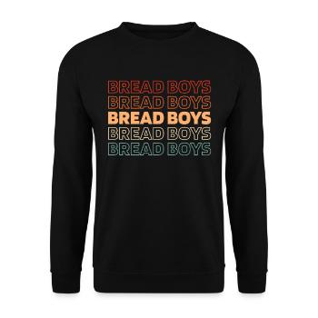 Pain au levain - Sweat-shirt Unisexe - noir - Devant - Alina (178cm) & Michal (187cm)