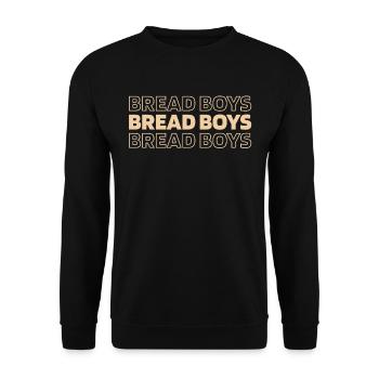 Pain au levain - Sweat-shirt Unisexe - noir - Devant - Alina (178cm) & Michal (187cm)