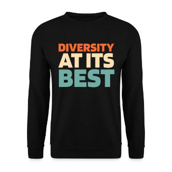 Sauerteig Brot - Unisex Pullover - Schwarz - Vorne - Alina (178cm) & Michal (187cm)