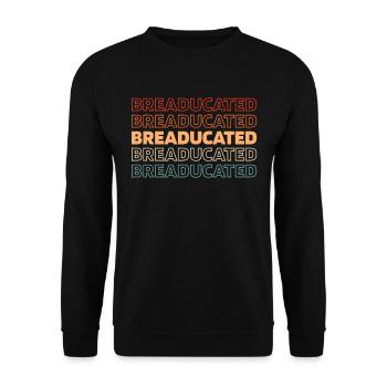 Sauerteig Brot - Unisex Pullover - Schwarz - Vorne - Alina (178cm) & Michal (187cm)