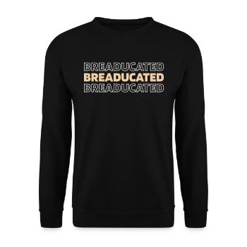 Sauerteig Brot - Unisex Pullover - Schwarz - Vorne - Alina (178cm) & Michal (187cm)
