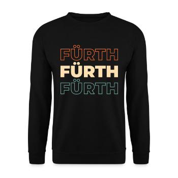 Ville allemande de Fürth, Bavière - Sweat-shirt Unisexe - noir - Devant - Alina (178cm) & Michal (187cm)