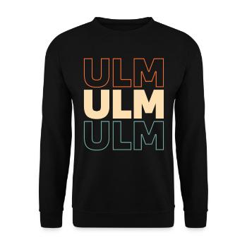 Deutsche Stadt Ulm Badenwürttemberg - Unisex Pullover - Schwarz - Vorne - Alina (178cm) & Michal (187cm)