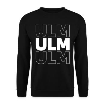 Deutsche Stadt Ulm Badenwürttemberg - Unisex Pullover - Schwarz - Vorne - Alina (178cm) & Michal (187cm)