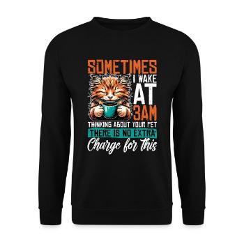 Veterinary Medicine Sometimes I Wake Vet Clinic - Unisex Sweatshirt - black - Front - Alina (178cm) & Michal (187cm)