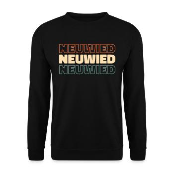 Ville allemande de Neuwied, Rhénanie-Palatinat - Sweat-shirt Unisexe - noir - Devant - Alina (178cm) & Michal (187cm)