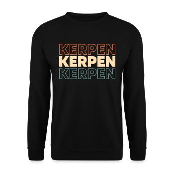 Ville allemande de Kerpen, Rhénanie-du-Nord-Westphalie - Sweat-shirt Unisexe - noir - Devant - Alina (178cm) & Michal (187cm)