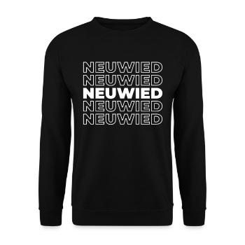 Ville allemande de Neuwied, Rhénanie-Palatinat - Sweat-shirt Unisexe - noir - Devant - Alina (178cm) & Michal (187cm)