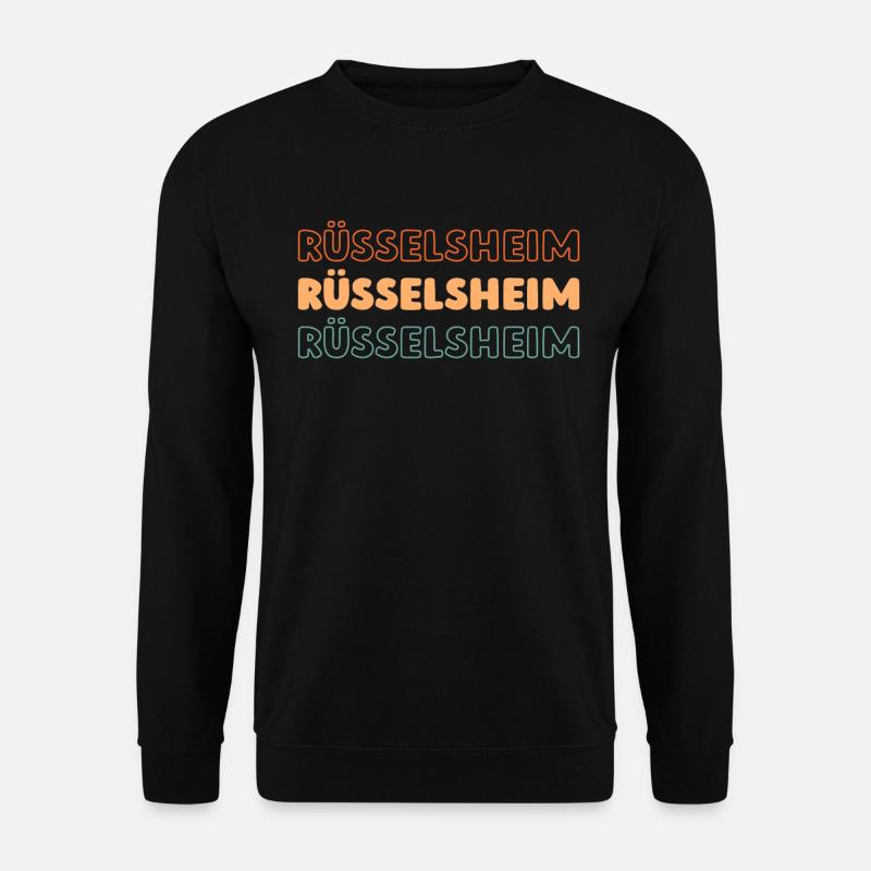 Deutsche Stadt Rüsselsheim Am Main Hessen - Unisex Pullover - Schwarz