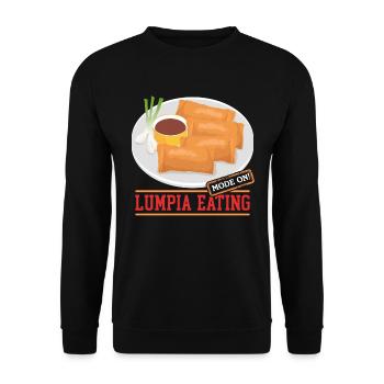 Lumpia Spring Roll Loempia Gift - Unisex Sweatshirt - black - Front - Alina (178cm) & Michal (187cm)