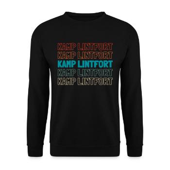 German city Kamplintfort, North Rhine-Westphalia - Unisex Sweatshirt - black - Front - Alina (178cm) & Michal (187cm)
