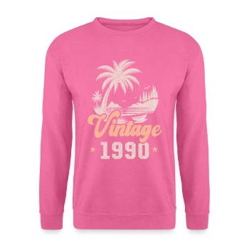 Birthday 1990 Palms - Unisex Sweatshirt - pink - Front