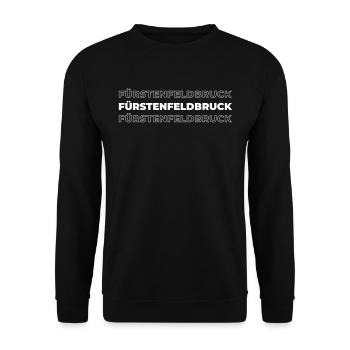 German city of Fürstenfeldbruck, Bavaria - Unisex Sweatshirt - black - Front - Alina (178cm) & Michal (187cm)