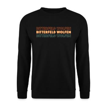 German city of Bitterfeldwolfen8 Saxony-Anhalt - Unisex Sweatshirt - black - Front - Alina (178cm) & Michal (187cm)