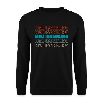Ville allemande de Neuisenburg, Hesse - Sweat-shirt Unisexe - noir - Devant - Alina (178cm) & Michal (187cm)