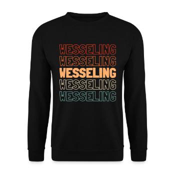 Ville allemande de Wesseling, Rhénanie-du-Nord-Westphalie - Sweat-shirt Unisexe - noir - Devant - Alina (178cm) & Michal (187cm)