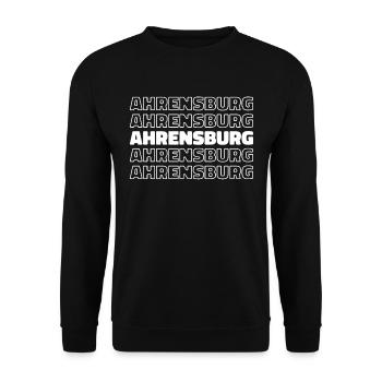 Ville allemande Ahrensburg Schleswigholstein - Sweat-shirt Unisexe - noir - Devant - Alina (178cm) & Michal (187cm)