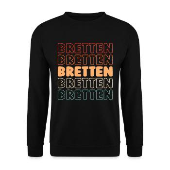 Deutsche Stadt Bretten Badenwürttemberg - Unisex Pullover - Schwarz - Vorne - Alina (178cm) & Michal (187cm)