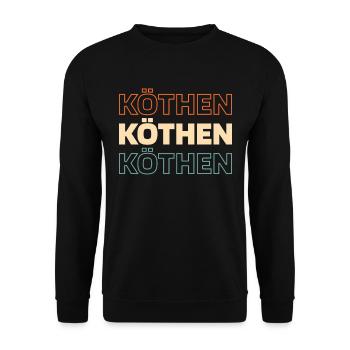 German city of Köthen Saxony-Anhalt - Unisex Sweatshirt - black - Front - Alina (178cm) & Michal (187cm)