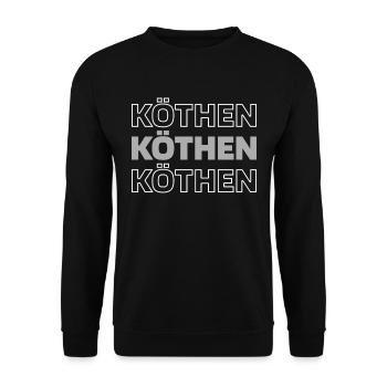 German city of Köthen Saxony-Anhalt - Unisex Sweatshirt - black - Front - Alina (178cm) & Michal (187cm)