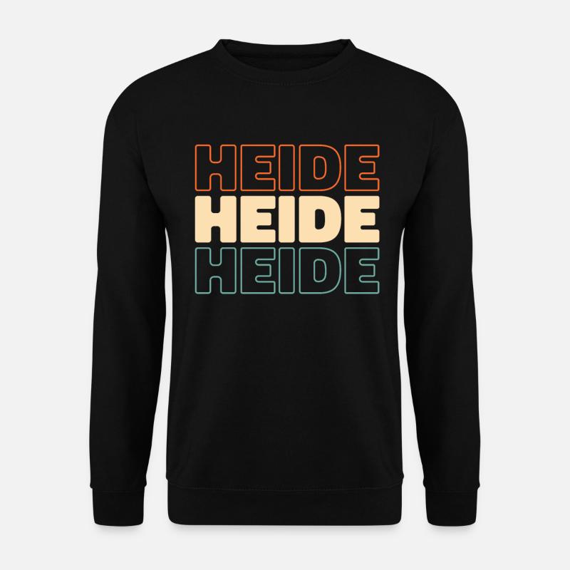 Deutsche Stadt Heide Schleswigholstein - Unisex Pullover - Schwarz