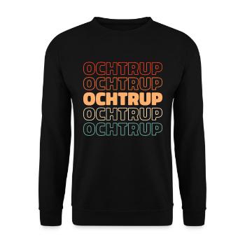 German city Ochtrup, North Rhine-Westphalia - Unisex Sweatshirt - black - Front - Alina (178cm) & Michal (187cm)