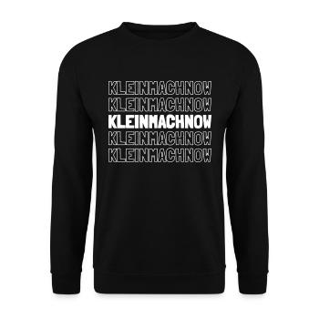 German city of Kleinmachnow, Brandenburg - Unisex Sweatshirt - black - Front - Alina (178cm) & Michal (187cm)