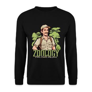 Zoology Paws Claws And Animal Scientist Zoologist - Unisex Sweatshirt - black - Front - Alina (178cm) & Michal (187cm)