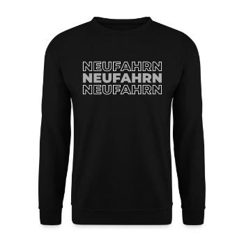 German city Neufahrn bei Freising Bavaria - Unisex Sweatshirt - black - Front - Alina (178cm) & Michal (187cm)