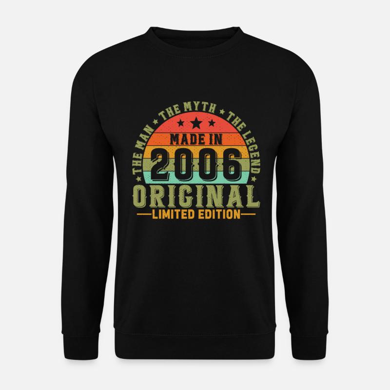 Vinatge 2006 Birthday Gift - Unisex Sweatshirt - black