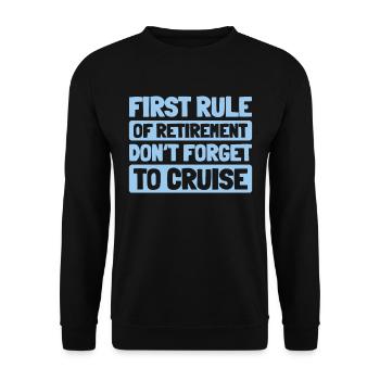 Cruise Retraite - Sweat-shirt Unisexe - noir - Devant - Alina (178cm) & Michal (187cm)