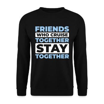 Croisière - Sweat-shirt Unisexe - noir - Devant - Alina (178cm) & Michal (187cm)