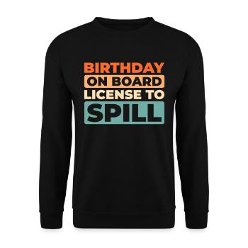 Croisière d’anniversaire à Kreuzfahrt - Sweat-shirt Unisexe - noir - Devant - Alina (178cm) & Michal (187cm)