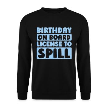 Croisière d’anniversaire à Kreuzfahrt - Sweat-shirt Unisexe - noir - Devant - Alina (178cm) & Michal (187cm)