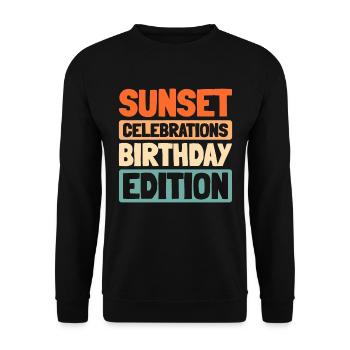 Kreuzfahrt Birthday Cruise - Unisex Pullover - Schwarz - Vorne - Alina (178cm) & Michal (187cm)