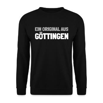 German city Göttingen Lower Saxony - Unisex Sweatshirt - black - Front - Alina (178cm) & Michal (187cm)