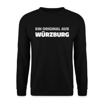 Deutsche Stadt Würzburg Bayern - Unisex Pullover - Schwarz - Vorne - Alina (178cm) & Michal (187cm)