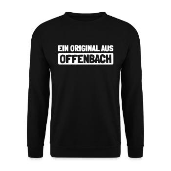 Ville allemande d’Offenbach am Main Hesse - Sweat-shirt Unisexe - noir - Devant - Alina (178cm) & Michal (187cm)