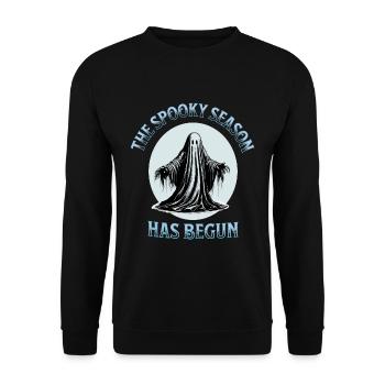 Die gruselige Jahreszeit hat begonnen - Unisex Pullover - Schwarz - Vorne - Alina (178cm) & Michal (187cm)