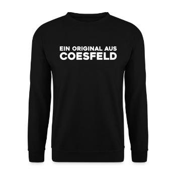 Deutsche Stadt Coesfeld Nordrheinwestfalen - Unisex Pullover - Schwarz - Vorne - Alina (178cm) & Michal (187cm)